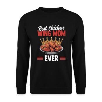 Meilleure maman d’ailes de poulet de tous les temps Mamans d’ailes de poulet - Sweat-shirt Unisexe - noir - Devant - Alina (178cm) & Michal (187cm)