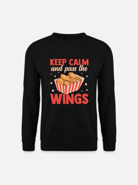 Crispy Wings Hot Chicken Wings - Unisex Sweatshirt - black