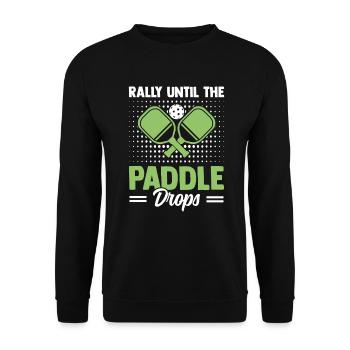 Pickleball et Paddleball Cadeau Paddle Dinkball - Sweat-shirt Unisexe - noir - Devant - Alina (178cm) & Michal (187cm)