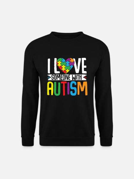 Autismus Puzzle - Liebe Eine Person Mit Autismus - Unisex Pullover - Schwarz