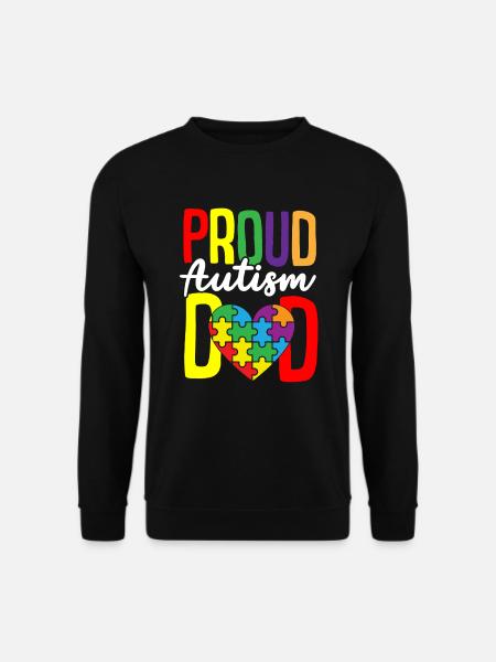 Autismus Puzzle - Stolzer Autismus Vater - Unisex Pullover - Schwarz