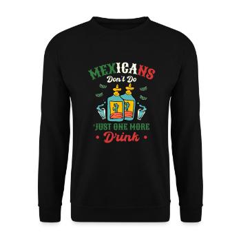 Mexiko Tequila Party Mexikaner Trinken Party - Unisex Pullover - Schwarz - Vorne - Alina (178cm) & Michal (187cm)