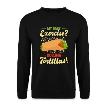 Mexico Tacos Mexican Tacos - Unisex Sweatshirt - black - Front - Alina (178cm) & Michal (187cm)
