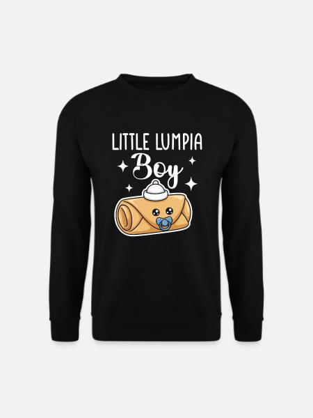 Little Lumpia Boy Spring Rolls - Unisex Sweatshirt - black