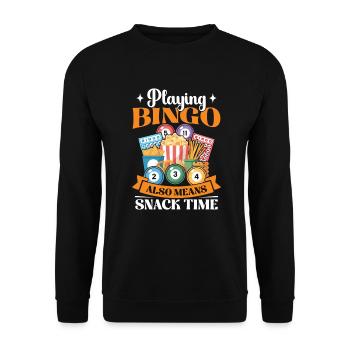 Bingo et collations Jeux d’argent Bingo Party - Sweat-shirt Unisexe - noir - Devant - Alina (178cm) & Michal (187cm)