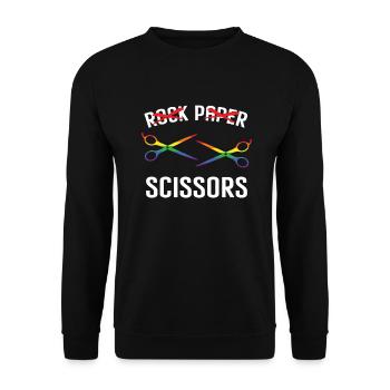 Défilé LGBTQ Cadeau Gays et Lesbiennes - Sweat-shirt Unisexe - noir - Devant - Alina (178cm) & Michal (187cm)