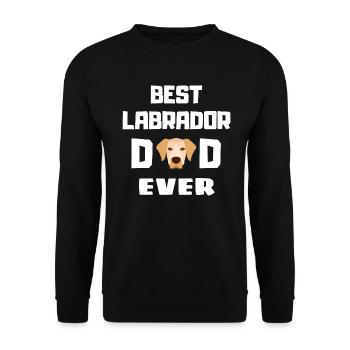 Meilleur Labrador Papa Chiens Fête des Pères Labrador - Sweat-shirt Unisexe - noir - Devant - Alina (178cm) & Michal (187cm)