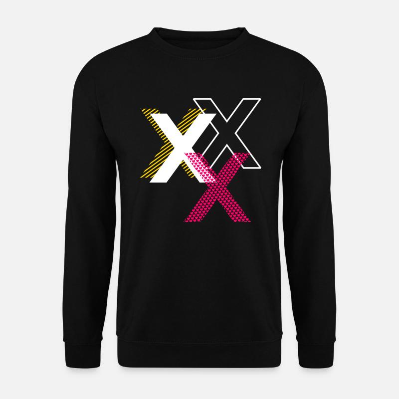 Buchstabe X - Unisex Pullover - Schwarz