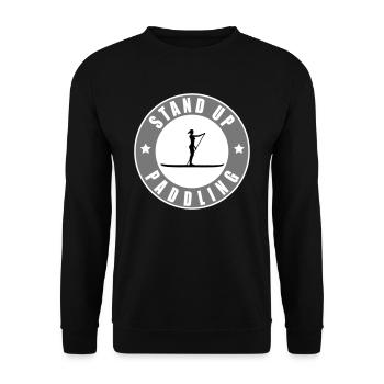 Stand Up Paddling - Unisex Pullover - Schwarz - Vorne - Alina (178cm) & Michal (187cm)