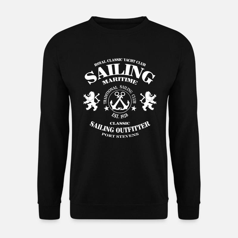 Maritime Sailing - Unisex Pullover - Schwarz