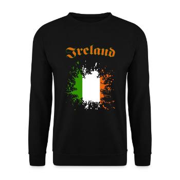 Ireland Irland - Unisex Pullover - Schwarz - Vorne - Alina (178cm) & Michal (187cm)