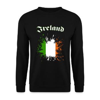 Ireland - Unisex Pullover - Schwarz - Vorne - Alina (178cm) & Michal (187cm)