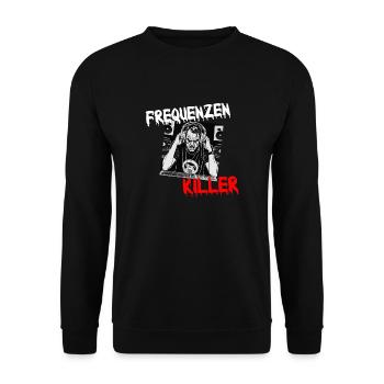 Frequenzenkiller - brutal gute Tontechniker - Unisex Pullover - Schwarz - Vorne - Alina (178cm) & Michal (187cm)