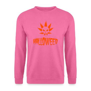 Halloweed - Halloween Cannabis Marihuana THC CBD - Unisex Pullover - Pink - Vorne