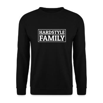 Hardstyle Merchandise Hardstyle Family - Unisex Sweatshirt - black - Front - Alina (178cm) & Michal (187cm)