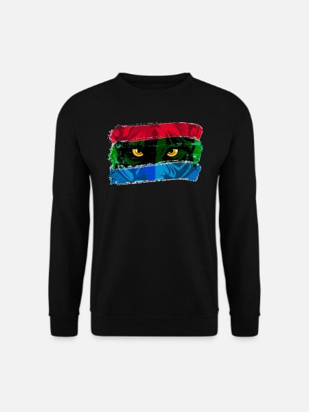 Yeux de chat - Sweat-shirt Unisexe - noir