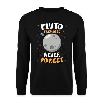 Pluto 1930 2006 - Planet Space Astronomy - Unisex Sweatshirt - black - Front - Alina (178cm) & Michal (187cm)