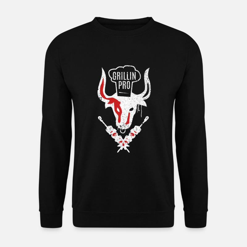 Grillin Pro - Barbecue - Barbecue - Pro - Grill Master - Sweat-shirt Unisexe - noir