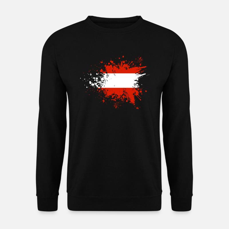 Austria Flag Austria Austrian Flag - Unisex Sweatshirt - black