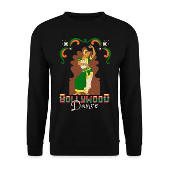 Bollywood Music, Bollywooddance, Dance - Unisex Sweatshirt - black - Front - Alina (178cm) & Michal (187cm)