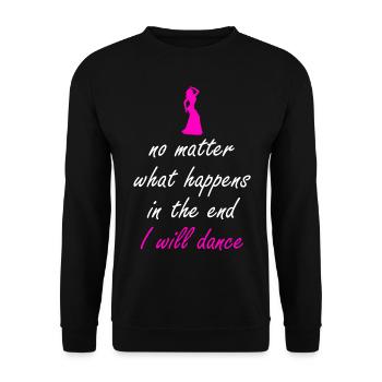 Belly dance dance dancing dancer belly dancer - Unisex Sweatshirt - black - Front - Alina (178cm) & Michal (187cm)