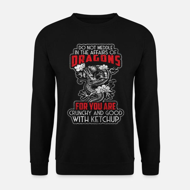 Dragon Dragon Scale Dragon de glace - Sweat-shirt Unisexe - noir