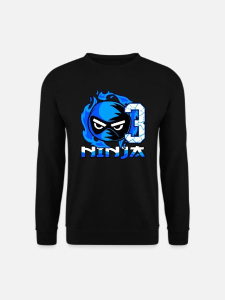 Kinder 3. Geburtstag Junge 3 Jahre alt Ninja - Unisex Pullover - Schwarz