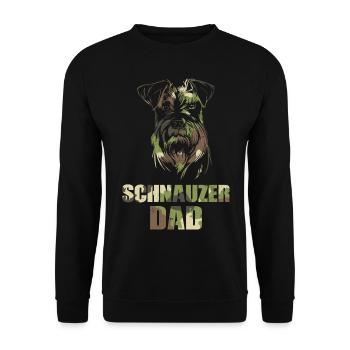 Schnauzer - Unisex Pullover - Schwarz - Vorne - Alina (178cm) & Michal (187cm)