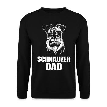 Schnauzer dog breed | Dog Dogs Puppy Gifts - Unisex Sweatshirt - black - Front - Alina (178cm) & Michal (187cm)