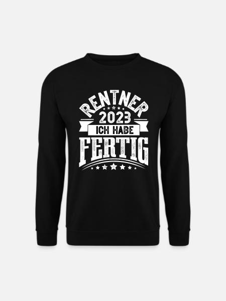 Rentner 2023 Ruhestand - Unisex Pullover - Schwarz