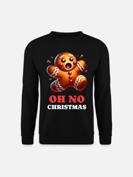 Lebkuchenmann Christmas Xmas Weihnachten - Unisex Pullover - Schwarz