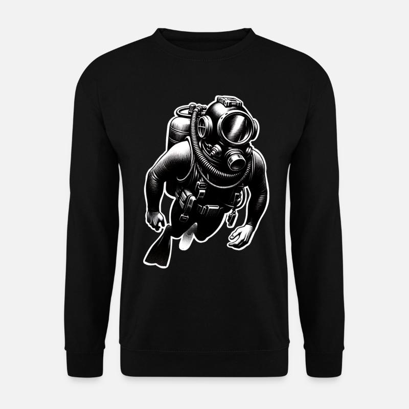 Diving Divers - Unisex Sweatshirt - black