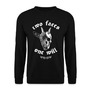 Two Faces One Will - December 24 Version - Unisex Sweatshirt - black - Front - Alina (178cm) & Michal (187cm)