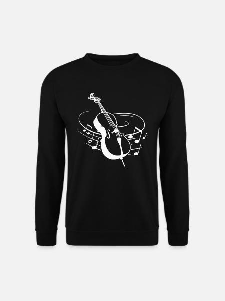 Cello Noten Klassische Musik Cellist - Unisex Pullover - Schwarz