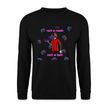 Gamer - Sweat-shirt Unisexe - noir - Devant - Alina (178cm) & Michal (187cm)