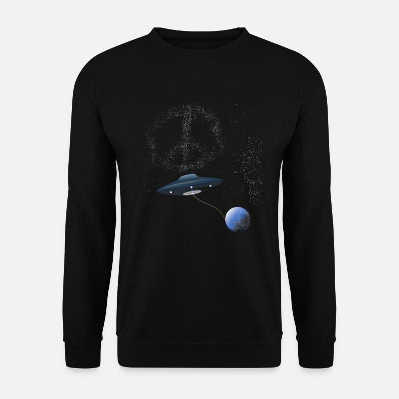 UFO PEACE Star Clusters - Unisex Sweatshirt - black
