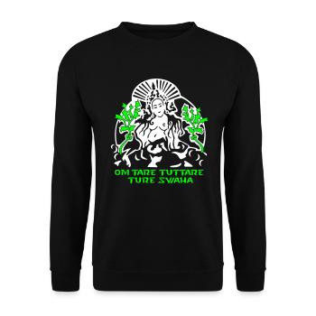 Tara blanc - Sweat-shirt Unisexe - noir - Devant - Alina (178cm) & Michal (187cm)