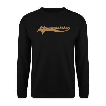 Mountainbike - Unisex Sweatshirt - black - Front - Alina (178cm) & Michal (187cm)