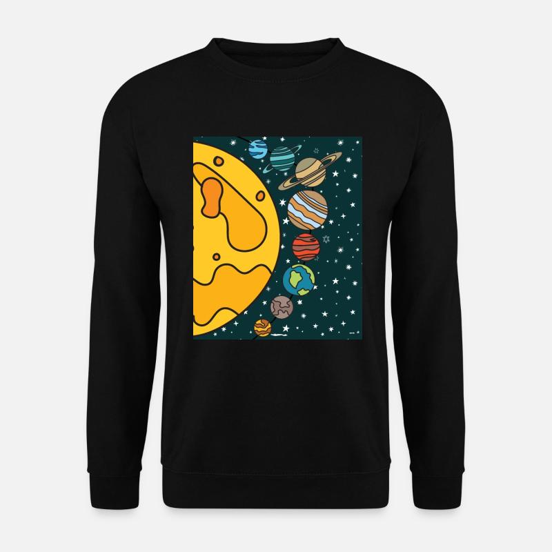 Astronomy Solar System Planets Universe - Unisex Sweatshirt - black