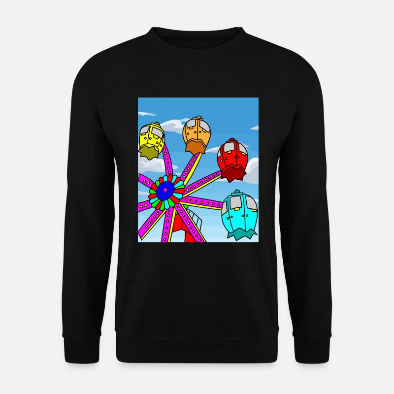 Kirmes Vergügungspark Freizeitpark - Unisex Pullover - Schwarz
