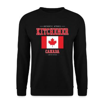 Kitchener - Unisex Sweatshirt - black - Front - Alina (178cm) & Michal (187cm)