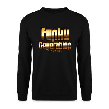 Funky Generation - Unisex Sweatshirt - black - Front - Alina (178cm) & Michal (187cm)