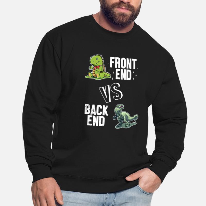 Développeur Frontend vs. Backend Codeur Sweat-shirt Unisexe