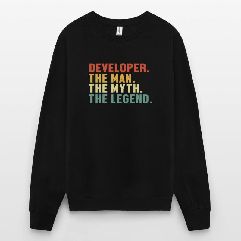 Developer Man Myth Legend Quality Engineer Devops Unisex Sweatshirt