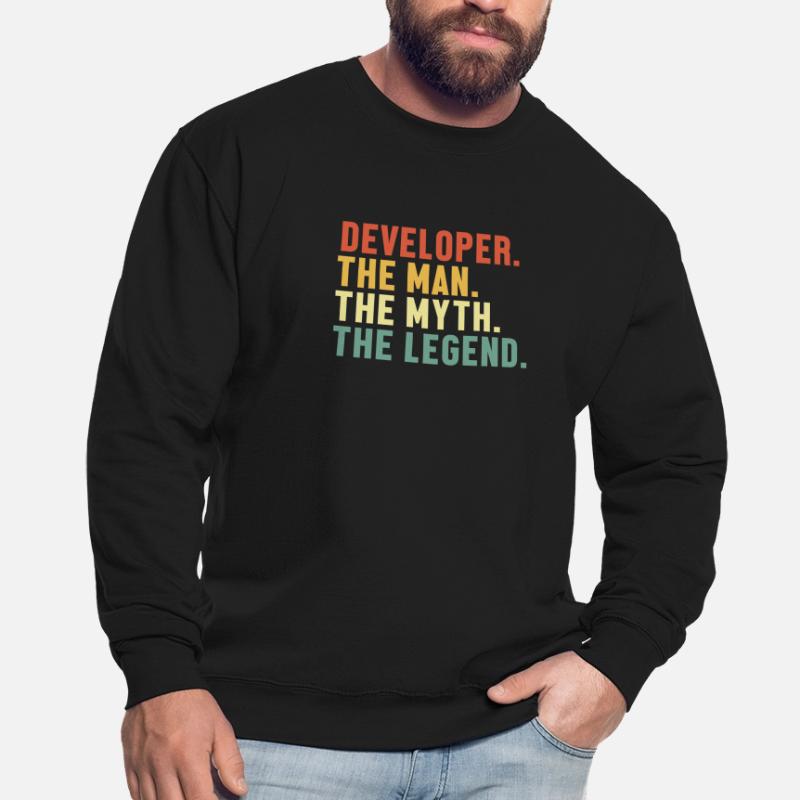 Developer Man Myth Legend Quality Engineer Devops Unisex Sweatshirt