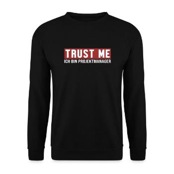 Crois-Moi, Je Suis Un Ingénieur De Projet - Sweat-shirt Unisexe - noir - Devant - Alina (178cm) & Michal (187cm)