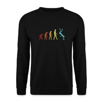 UWR Evolution UWR Scuba Diver UW-Rugby Underwater - Unisex Sweatshirt - black - Front - Alina (178cm) & Michal (187cm)