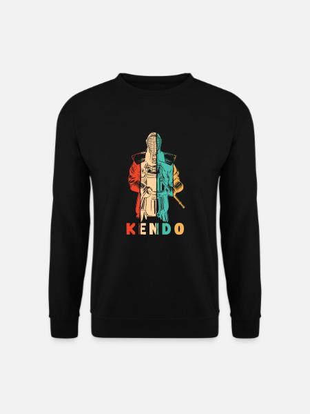 Kata Kenjutsu Shinai Samurai Kendo - Unisex Pullover - Schwarz