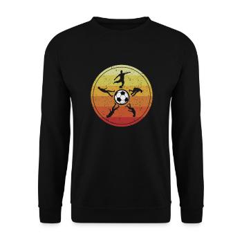 Soccer Evolution Dieu du football Joueur de - Sweat-shirt Unisexe - noir - Devant - Alina (178cm) & Michal (187cm)