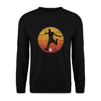 Fußball Goal Keeper Futbol Trainer Soccer - Unisex Sweatshirt - black - Front - Alina (178cm) & Michal (187cm)